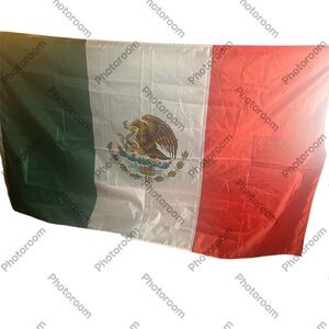 Mexican Flag with Eagle Emblem